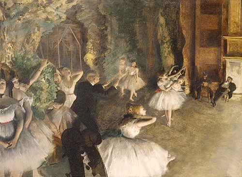 Edgar Degas - Ballet Dancers on the Stage 1883