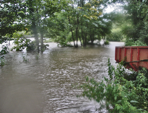 Severe rains in September washed away the hide